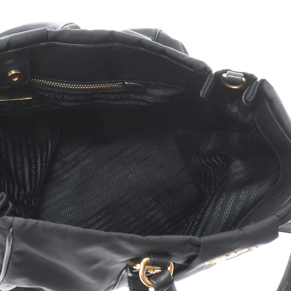 Prada Handbag Hardware Nylon 2way Bag Black - Picture 6 of 8